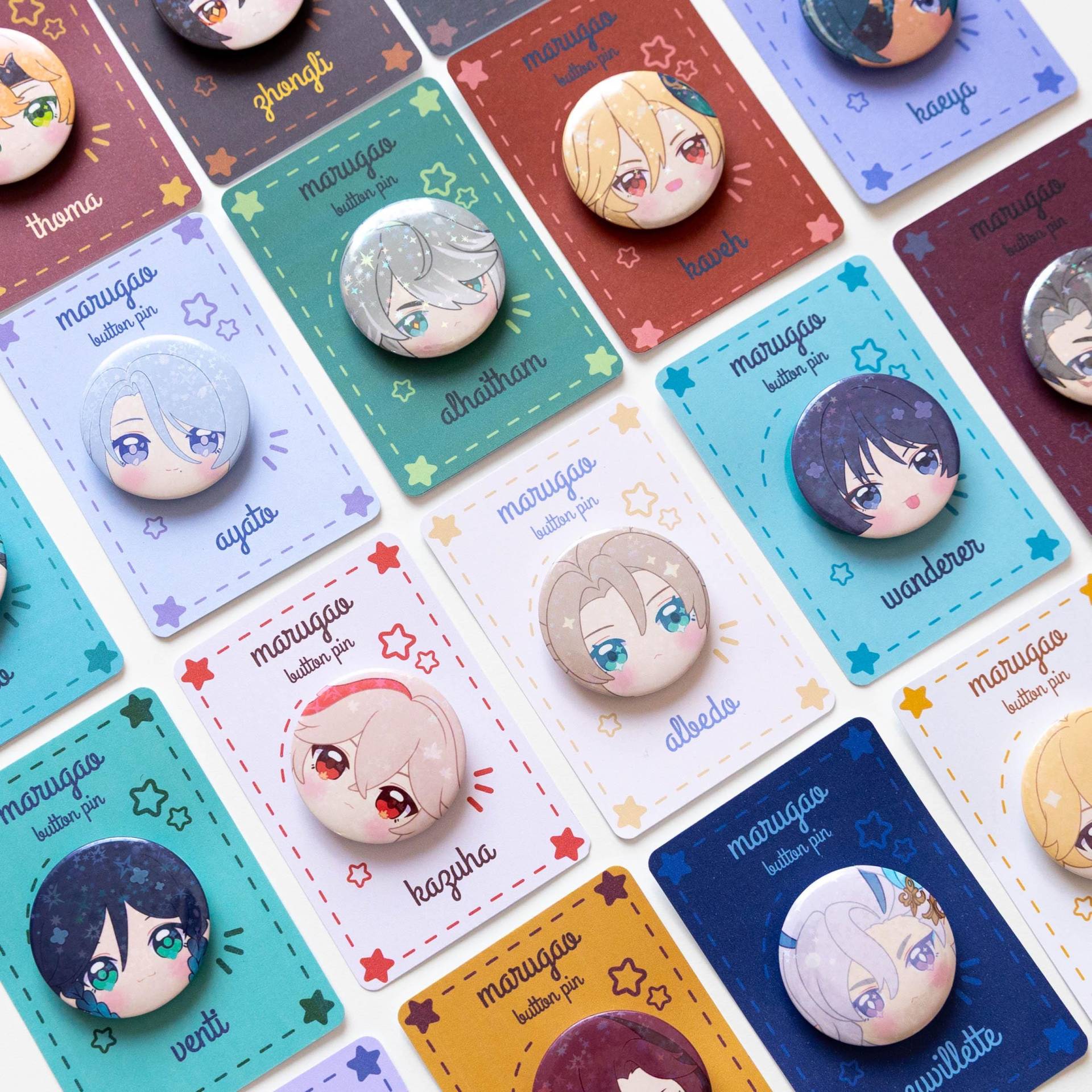 Genshin Auswirkungen - Süße Marugao Buttons Genshin Auswirkungen - Süße Marugao Buttons von Hanapen