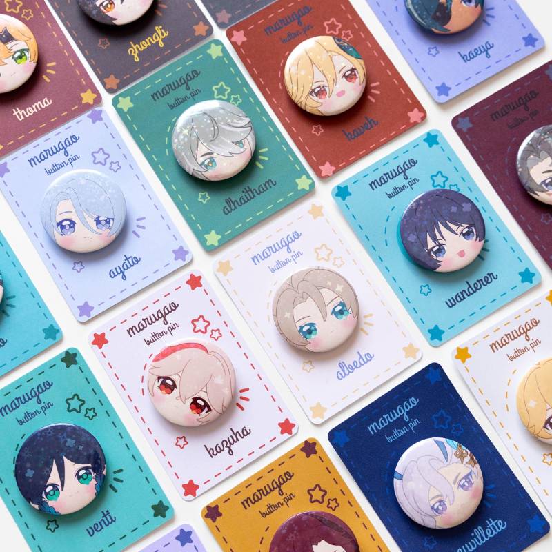 Genshin Auswirkungen - Süße Marugao Buttons Genshin Auswirkungen - Süße Marugao Buttons von Hanapen