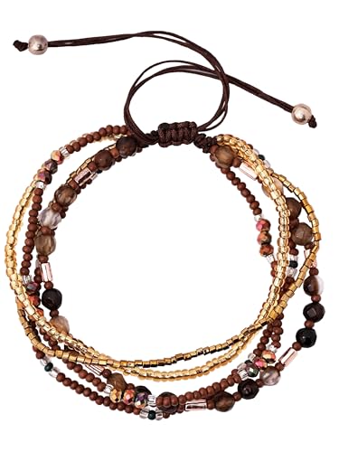 Hanary Bohemian Bead Stacked Bracelet Vintage Multi-Layer Bracelet Gift for Her Hanary Bohemian Bead Stacked Bracelet Vintage Multi-Layer Bracelet Gift for Her von Hanary