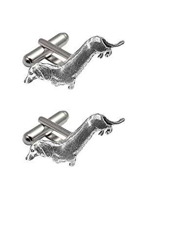 Hand Creations CreatedByJake PPD24 Manschettenknöpfe aus feinem englischen Zinn, handgefertigt in Sheffield, Silberfarben, Einheitsgröße, Einheitsgröße, Hartzinn, Leichte Manschettenknöpfe mit von Hand Creations