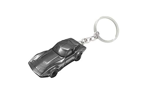 Hand Creations Classic USA Auto Zinn Effekt Corvette ca. 1979 Schlsselanhnger Oldtimer 3D-Fahrzeug Dekoratives Geschenk fr Auto-Enthusiasten, Unisex-Erwachsene Metallic Silber von Hand Creations