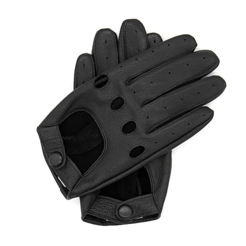 Hand Gewand by Weikert DALIA - Premium Damen Autofahrerhandschuhe aus Ziegenleder mit Touchscreenfunktion, Fahrerhandschuhe Oldtimer, Motorrad, Auto-Lederhandschuhe, Driver gloves von Hand Gewand by Weikert