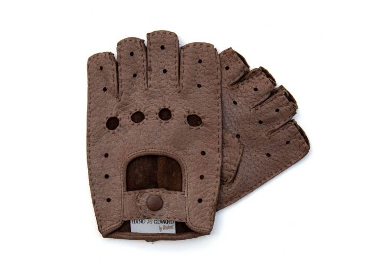 Hand Gewand by Weikert Lederhandschuhe Flotte Lotte - Peccary Autofahrer Handschuhe - ungefüttert von Hand Gewand by Weikert