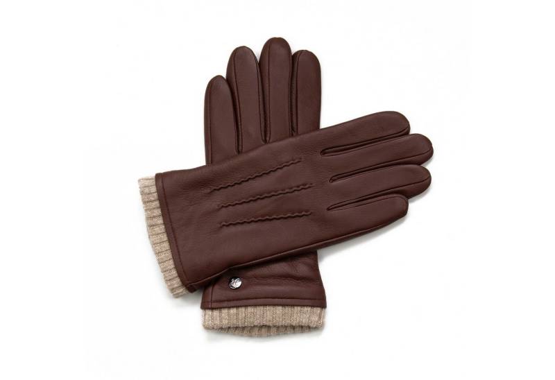 Hand Gewand by Weikert Lederhandschuhe HARRY - Hochwertige Hirschleder Handschuhe mit Kaschmir Fütterung von Hand Gewand by Weikert