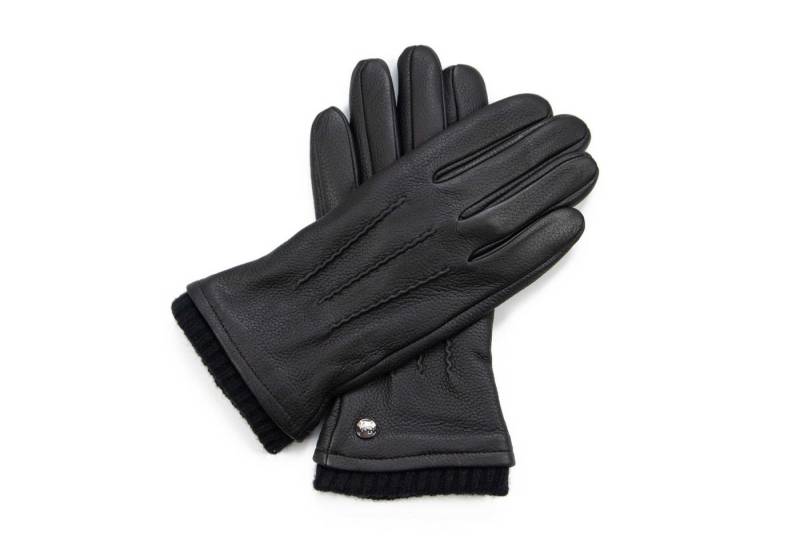 Hand Gewand by Weikert Lederhandschuhe HARRY - Hochwertige Hirschleder Handschuhe mit Kaschmir Fütterung von Hand Gewand by Weikert