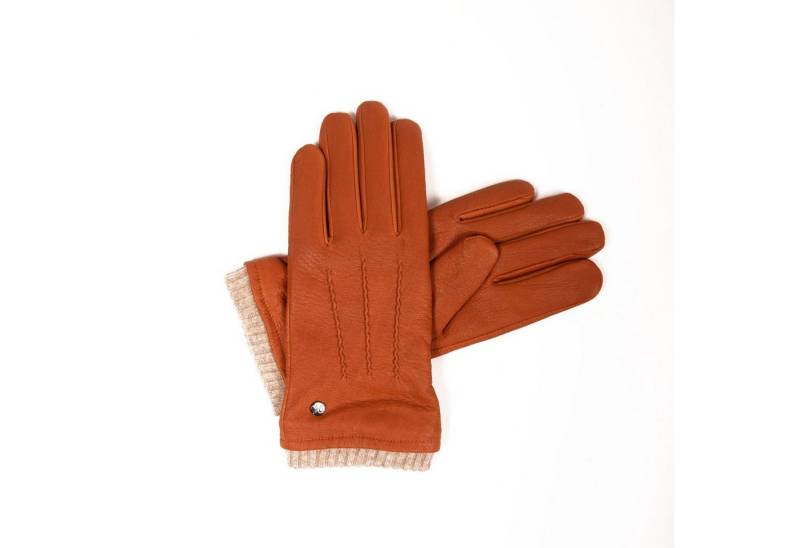 Hand Gewand by Weikert Lederhandschuhe HARRY - Hochwertige Hirschleder Handschuhe mit Kaschmir Fütterung von Hand Gewand by Weikert