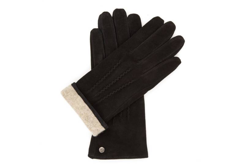 Hand Gewand by Weikert Lederhandschuhe LEYLA – Lamm-Velour-Lederhandschuhe mit Kaschmir-Wolle Fütterung von Hand Gewand by Weikert
