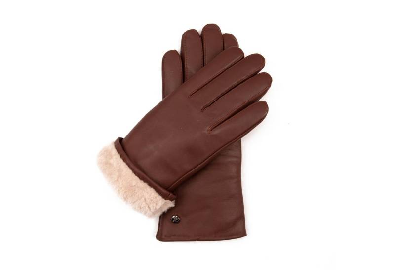 Hand Gewand by Weikert Lederhandschuhe TRAUDL - Lammnappaleder mit Merino-Lammfell Futter - touchscreenfähig von Hand Gewand by Weikert