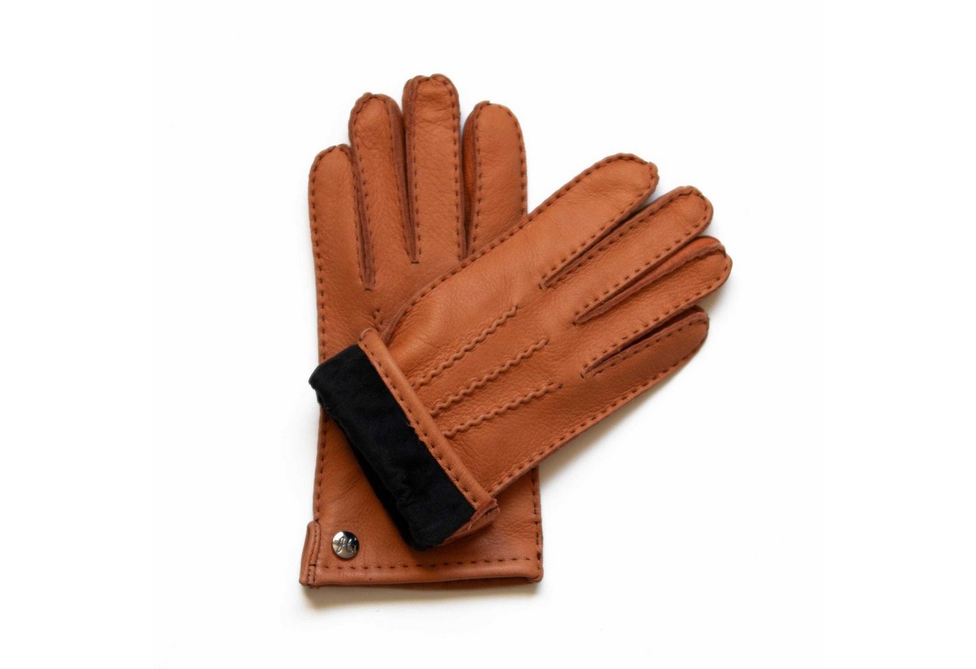 Hand Gewand by Weikert Lederhandschuhe VANNI – Sportliche Hirsch -Lederhandschuhe für Damen, handgenäht von Hand Gewand by Weikert