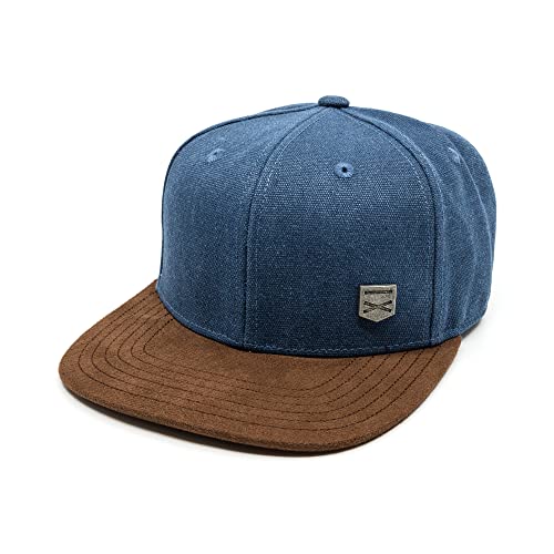 Hand und Feuer Snapback Cap Casual Business Dunkelblau Canvas XL von Hand und Feuer