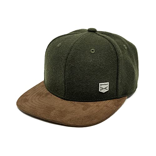 Hand und Feuer Snapback Cap Casual Business Dunkelgrün Filz XL von Hand und Feuer