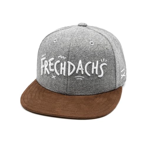 Hand und Feuer Snapback Cap Kinder Frechdachs Hellgrau Filz L von Hand und Feuer