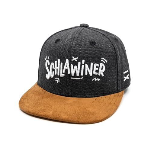 Hand und Feuer Snapback Cap Kinder Schlawiner Dunkelgrau Canvas L von Hand und Feuer