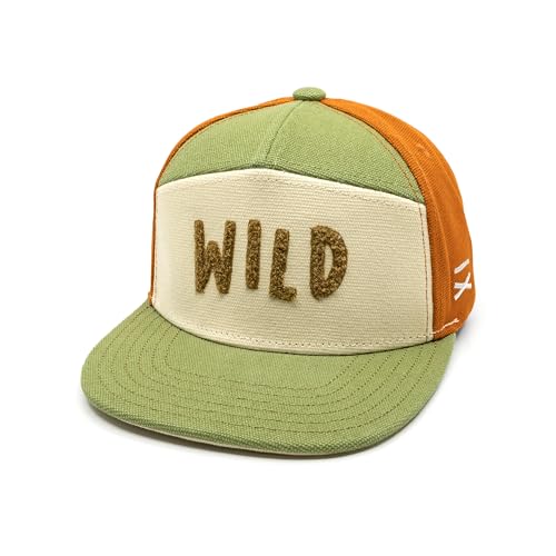Hand und Feuer Snapback Cap Kinder Wild Retro Braun Canvas L von Hand und Feuer