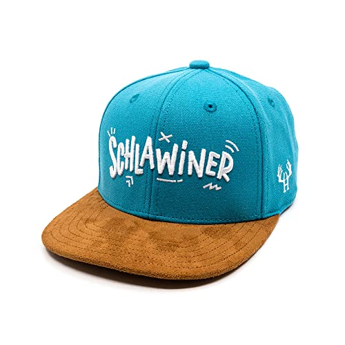 Hand und Feuer Snapback Cap Schlawiner Hellblau Canvas XL von Hand und Feuer