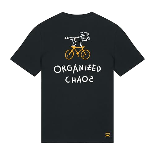 Hand und Feuer Unisex T-Shirt Organized Chaos Schwarz XXL von Hand und Feuer