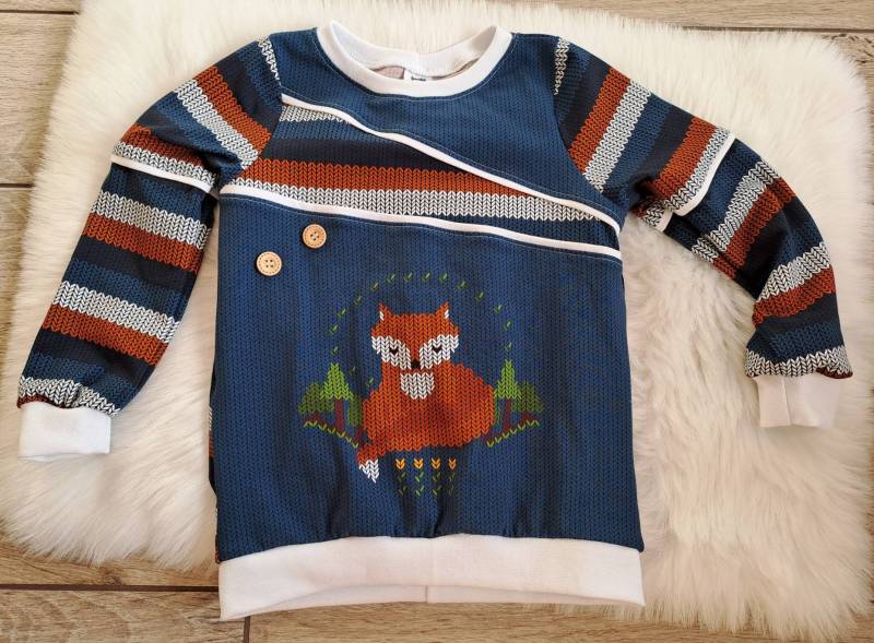 Pullover Gr.116 "Fuchs" von HandByDoReen