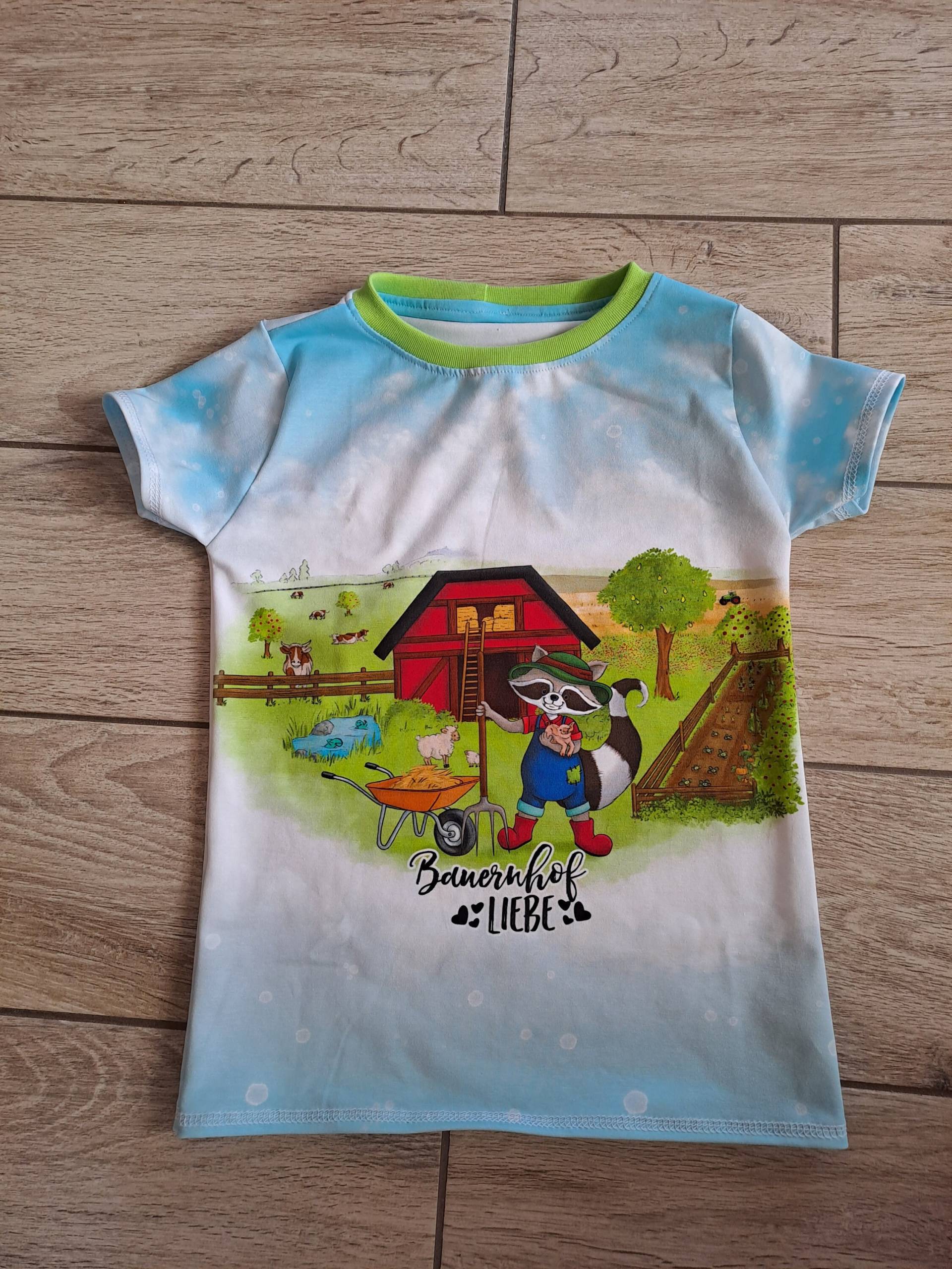 T-Shirt "Bauernhof" Gr.110 von HandByDoReen