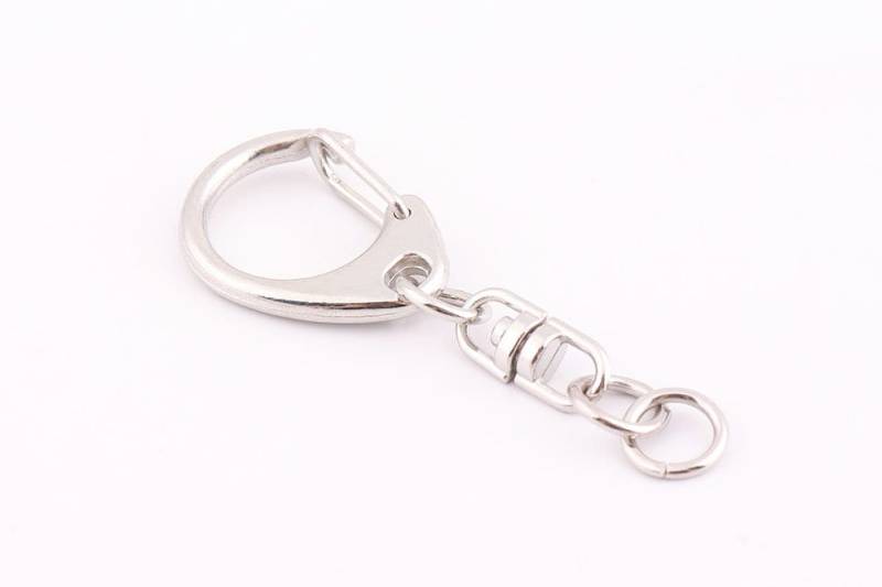 10Er-Schlüsselanhänger Mit Push Tor Snap Haken Schlüsselband Verschluss Schwenkbaren Anschluss Schlüsselanhänger Key Chain Ringe Diy Schmuck Machen von HandCraftCP