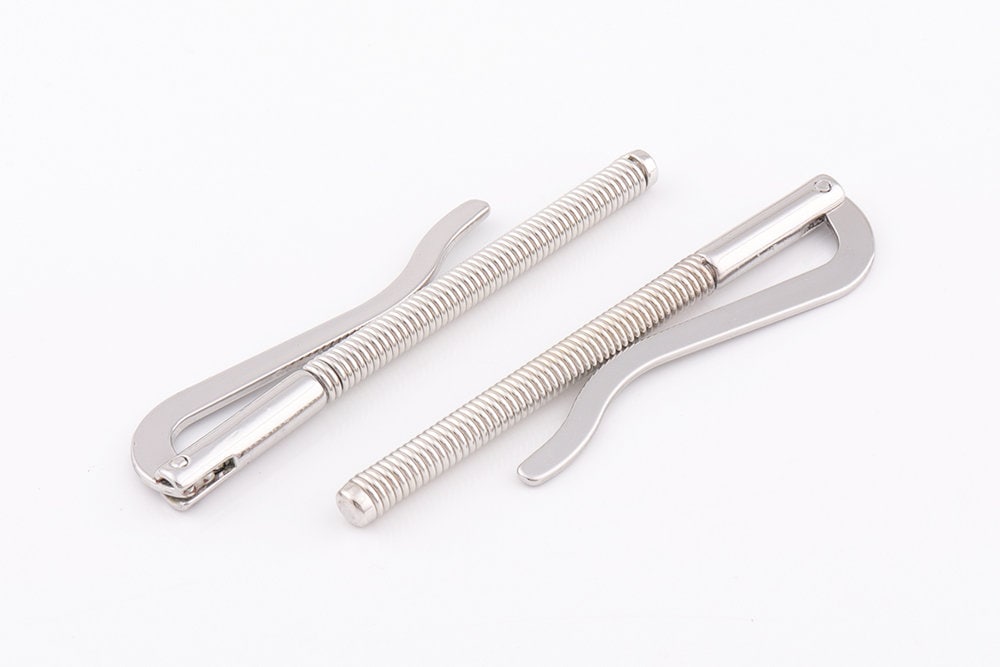 2 Stück Feder-Geld-Clip 80mm Geldbörse Hardware Geld Clips Leder Brieftasche Accessoire Für Clip Portemonnaie Geschenk Ihn von HandCraftCP