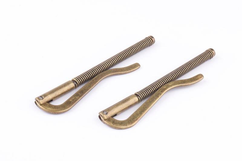 2 Stück Frühling Geld-Clip Für Geldbörse 80mm Hardware Bronze-Geld-Clip-Leder-Geldbörse-Clips Moneyclip Brieftasche Machen von HandCraftCP