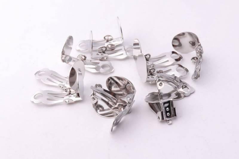 20 Stück Ohrring Konverter Silber Clip Nicht Durchbohrt Lever Back Ohrclip Adapter von HandCraftCP