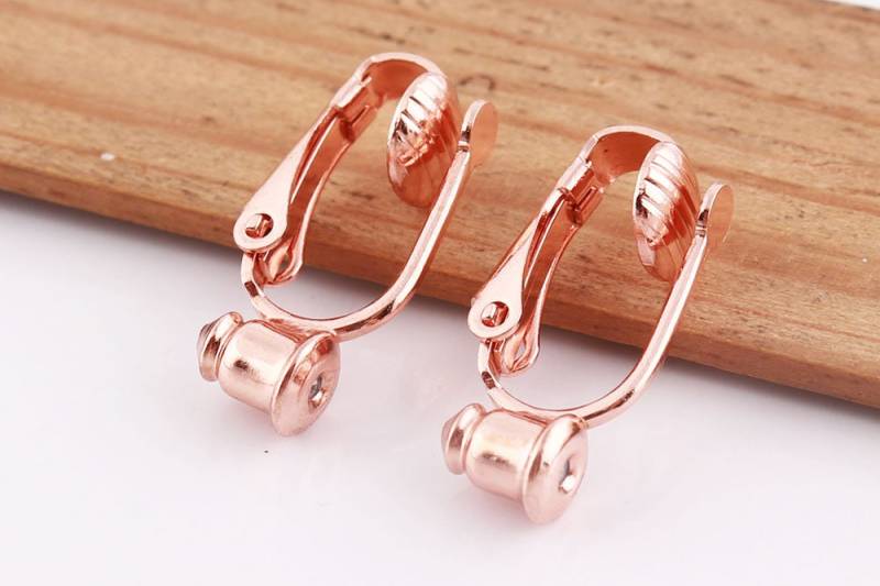 6Pairs Rose Gold-Clip Auf Ohrringe Konverter Zu Clp Wechsler Bolzen, Clips-Clip Ohrstecker von HandCraftCP