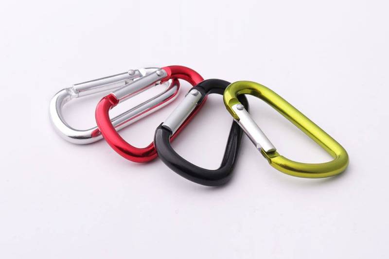 6Pcs Karabiner Clips Aluminium D Ringe Verschluss Karabinerhaken Haken Wanderung Keychain Schlüsselanhänger Klettern Camping von HandCraftCP