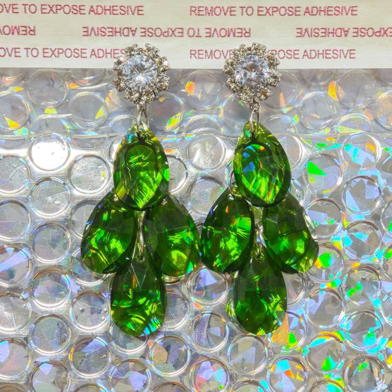 Vintage Weinrot Ausgehöhlte Lange Ohrringe, Harz Tropfenförmige Perlenohrringe, Geschenk Für Sie, Mutter von HandCraftCP