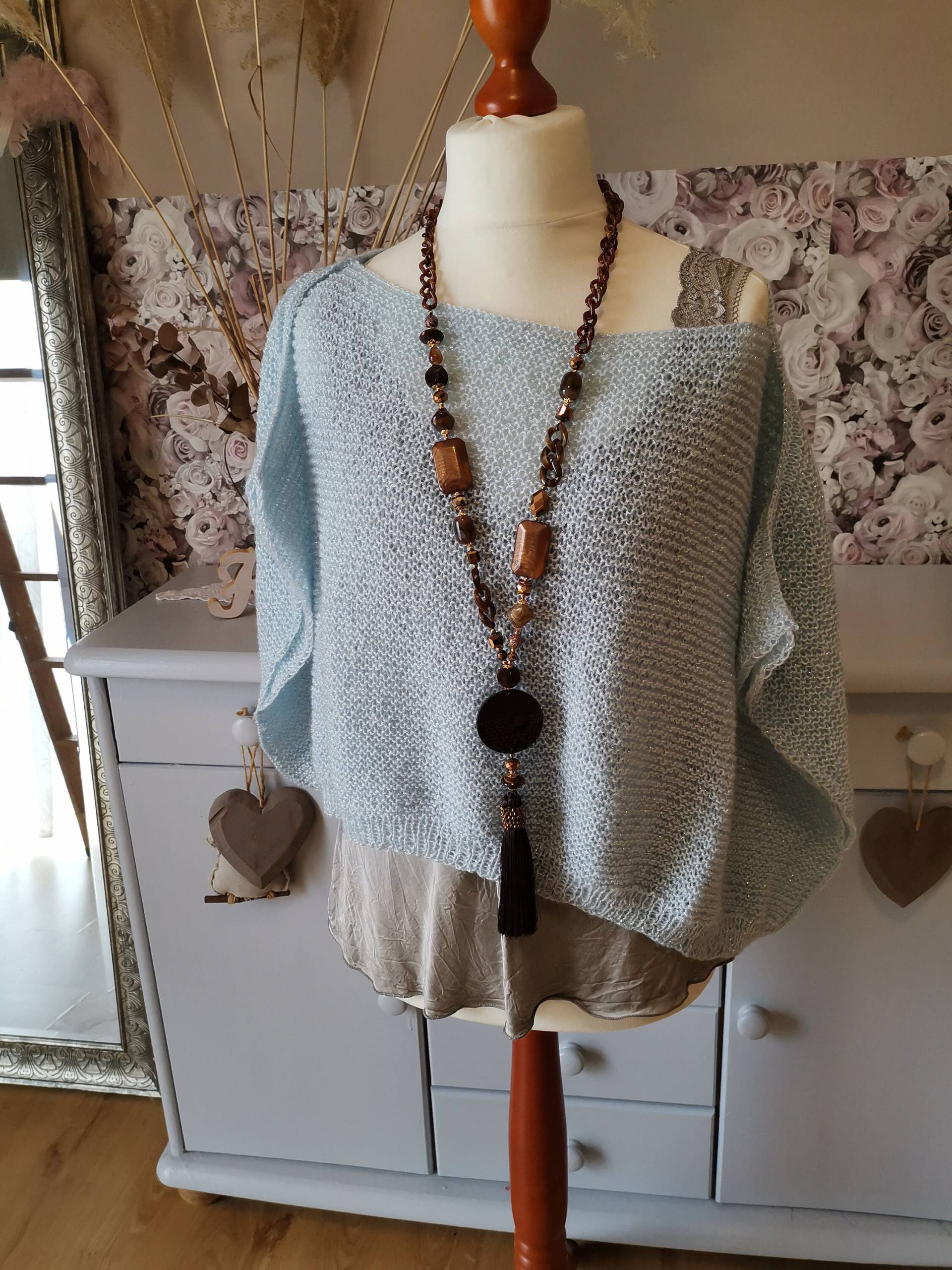 Kurzpullover, Poncho, Gestrickt, Crop Kurzpullover, Poncho, Gestrickt, Crop von HandGemachtShop