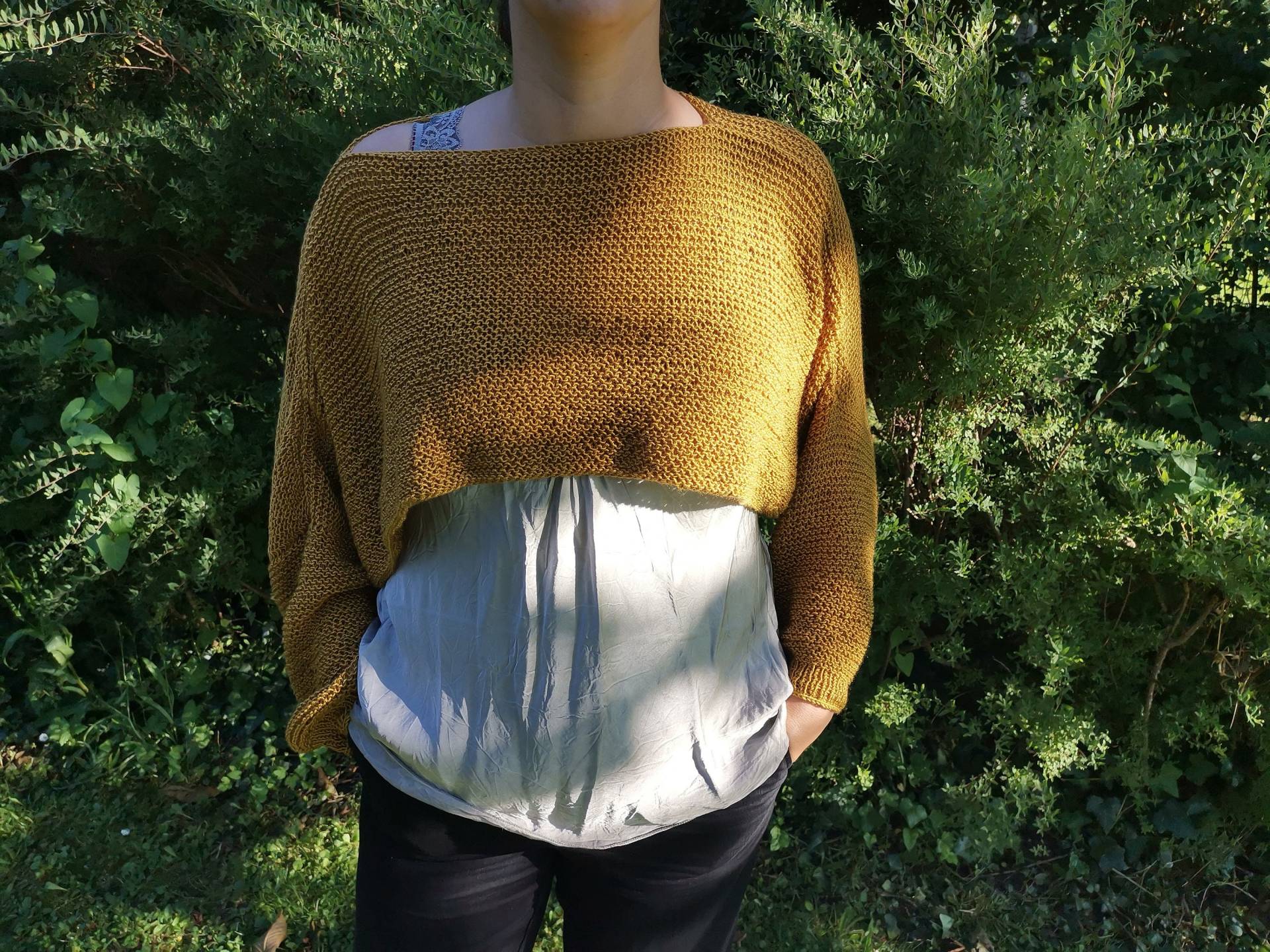 Kurzpullover, Poncho, Gestrickt, Crop Kurzpullover, Poncho, Gestrickt, Crop von HandGemachtShop
