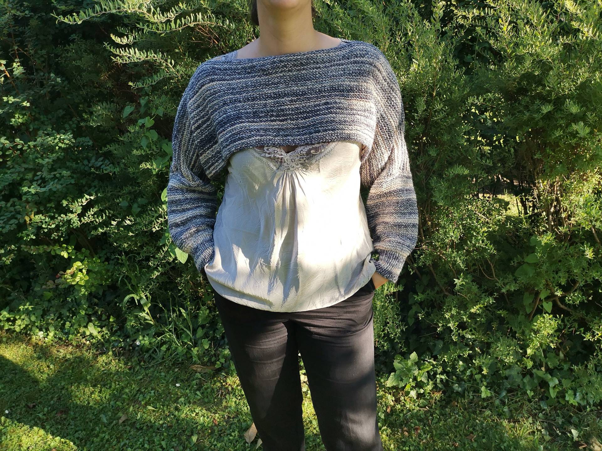 Kurzpullover, Poncho, Gestrickt, Crop Kurzpullover, Poncho, Gestrickt, Crop von HandGemachtShop