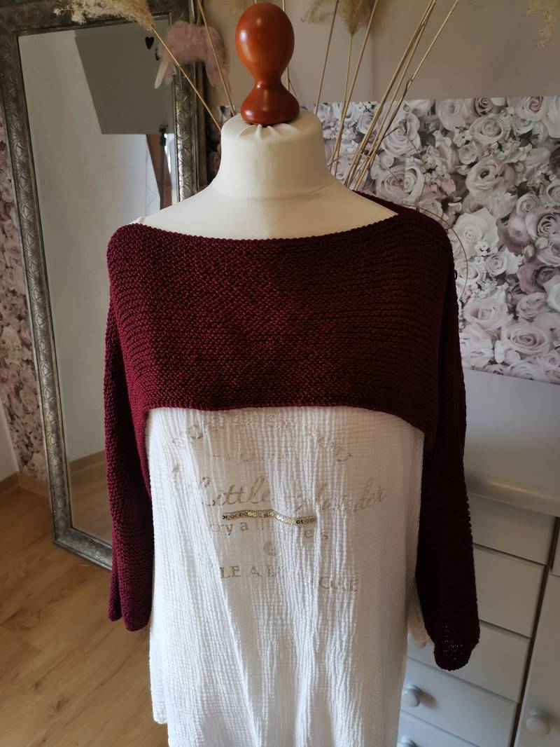 Kurzpullover, Poncho, Gestrickt, Crop Kurzpullover, Poncho, Gestrickt, Crop von HandGemachtShop