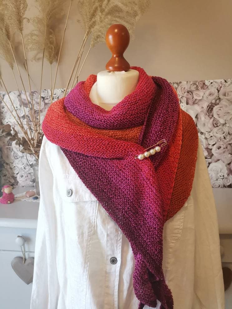 Schultertuch Handgestrickt, Unikat, Stola Schultertuch Handgestrickt, Unikat, Stola von HandGemachtShop