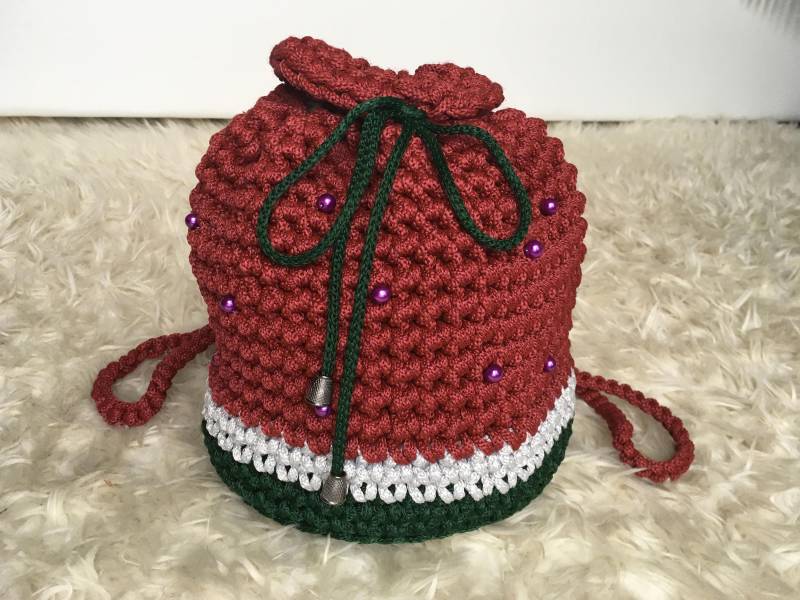 Gehäkelter Rucksack Für Mädchen/Tasche von HandKnittedWOW