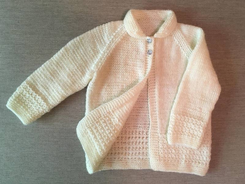 Gestrickte Baby Strickjacke/Pullover Strick von HandKnittedWOW
