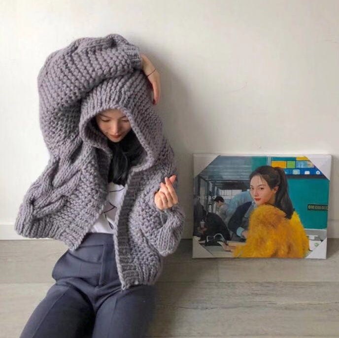 Handgestrickte Merino Wolle Kapuzen-strickjacke Chunky Twist Sweater Handgestrickte Merino Wolle Kapuzen-strickjacke Chunky Twist Sweater von HandKnittingSweater