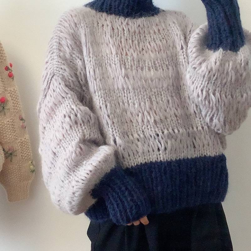 Handgestrickter Mohairpullover Übergroß, Weich Und Leicht Handgestrickter Mohairpullover Übergroß, Weich Und Leicht von HandKnittingSweater