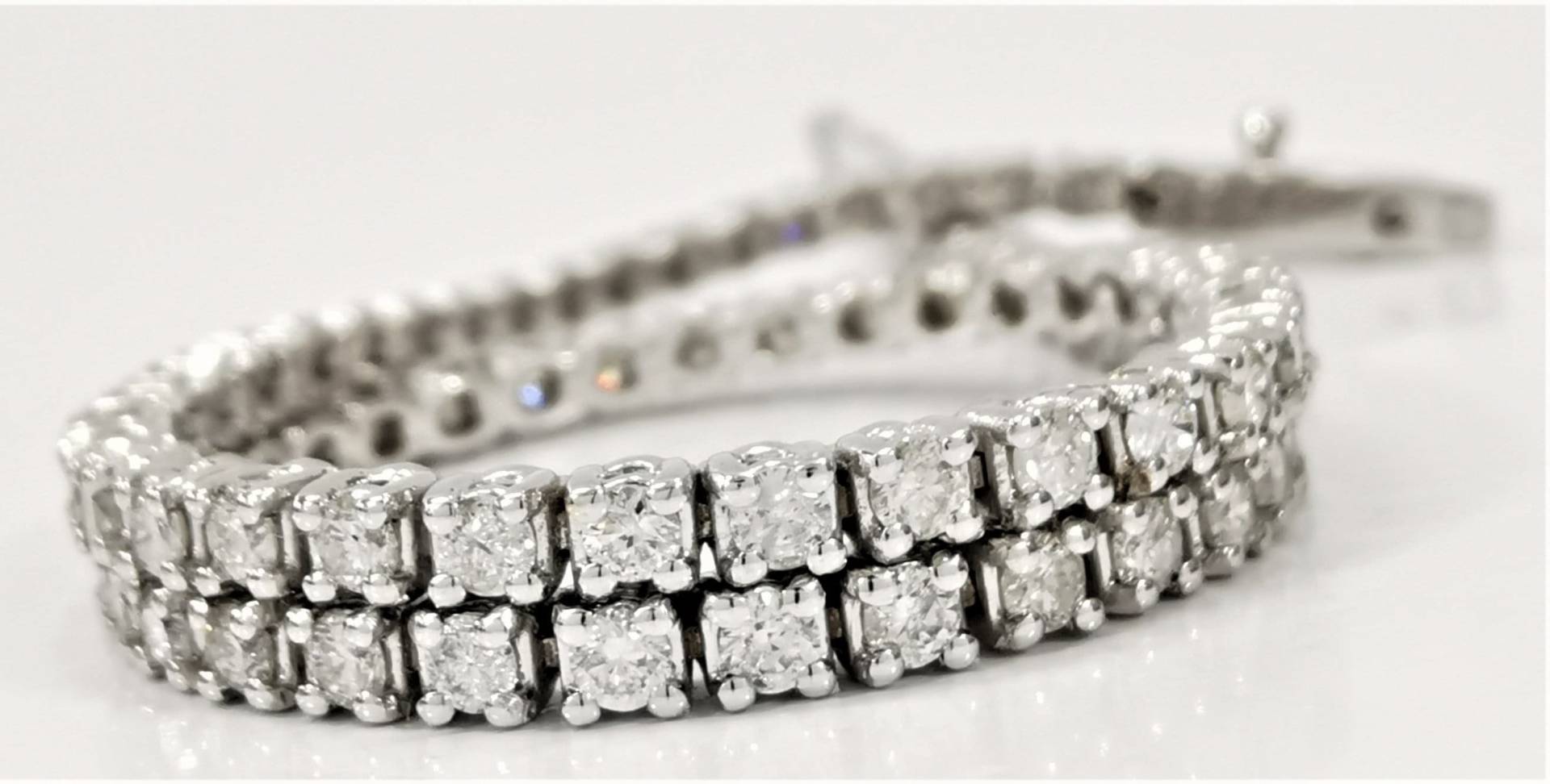 Diamant-Tennis-Armband, 14 Karat Weißgold Echte Natürliche Diamanten, Schönes Geschenk Für Sie, 2, 1 D Vs2-Si1 von HandMadeJewelerz