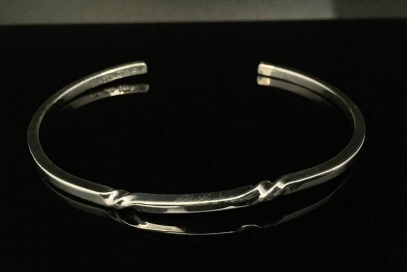 Twist Sterling Silber Manschette Armband - 3 Mm Gage, 18, 5 cm von HandandMindSilver