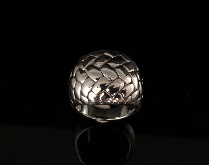 Webmuster Electroform 925 Sterling Silber Statement Ring von HandandMindSilver