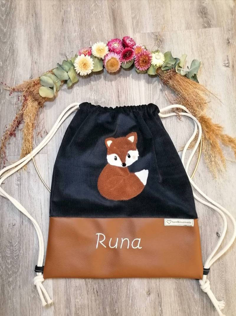 Kinderturnbeutel, Turnbeutel, Personalisiert von Handandlovemade