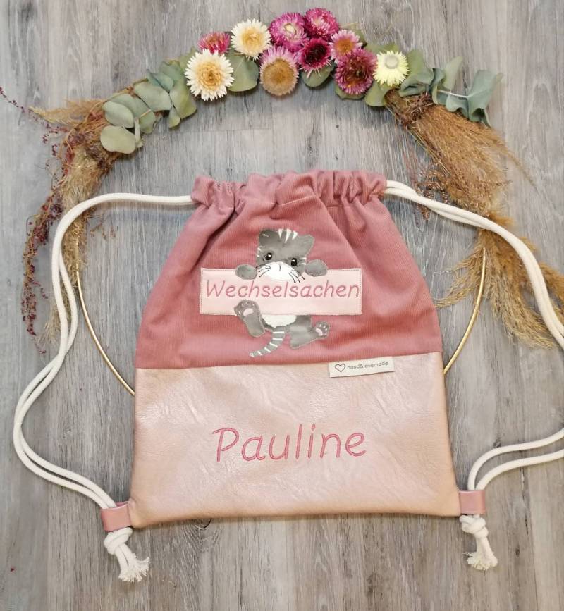 Kinderturnbeutel, Turnbeutel, Personalisiert von Handandlovemade