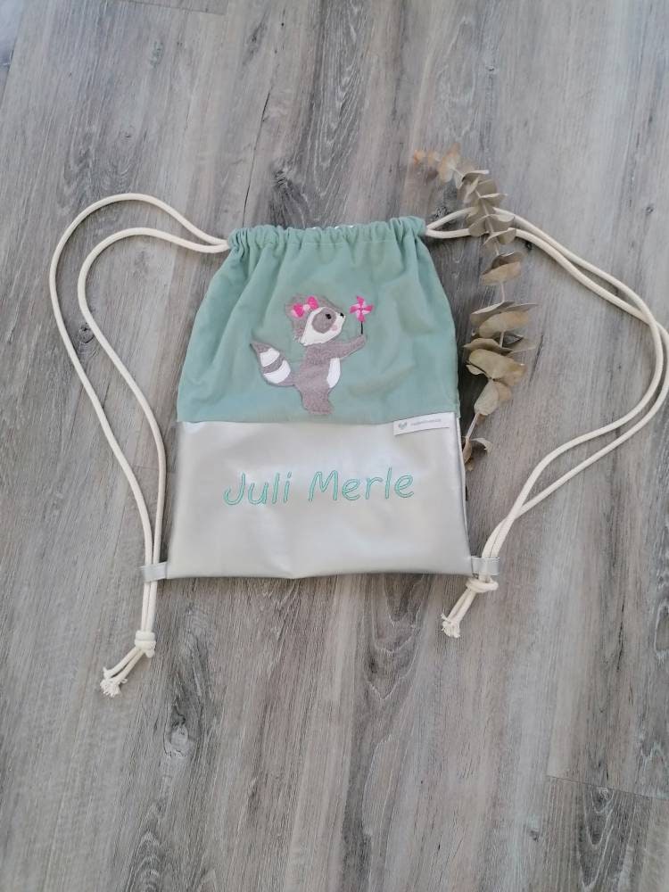 Kinderturnbeutel, Turnbeutel, Personalisiert von Handandlovemade