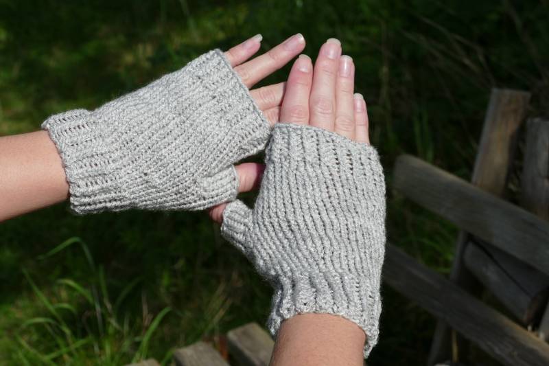 Fingerlose Handschuhe Mit Daumen von Handarbeitsscheune