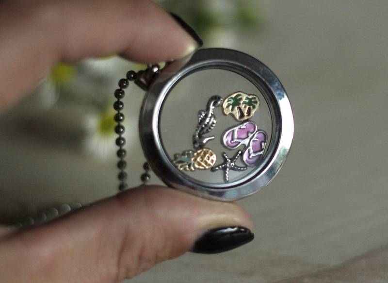 Medaillonkette, Kette Float, Charms von HandartbeitMuc