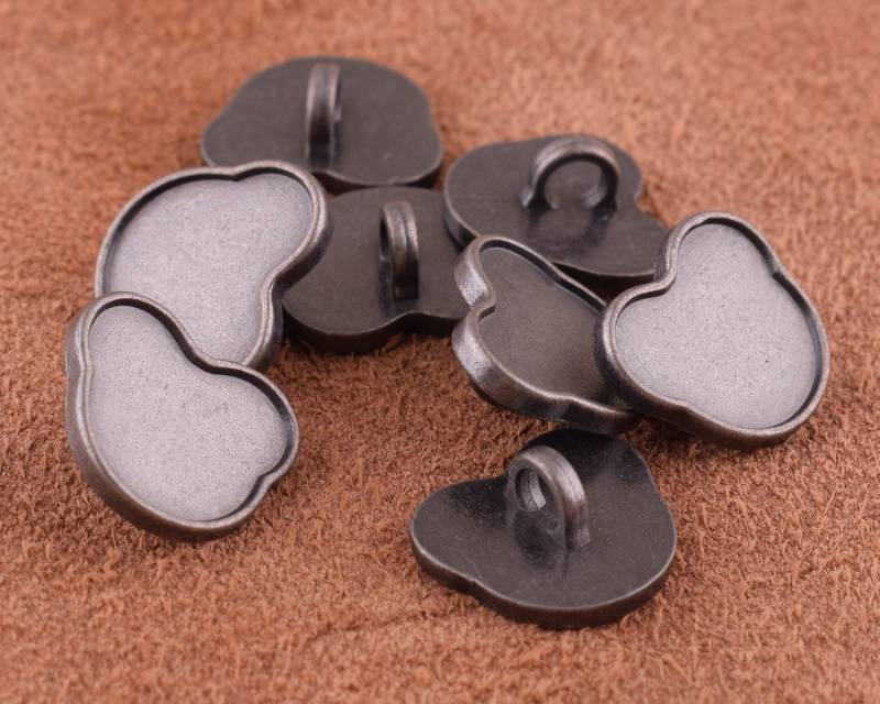 10Pcs Kreative Mickey Mouse Form Knöpfe 14 5, 5 Mm-Schwarz Nickel Metall Schaft Kleidung Knopf Celtic Buttons Mantel Button Shirt von HandbagPartsStudio