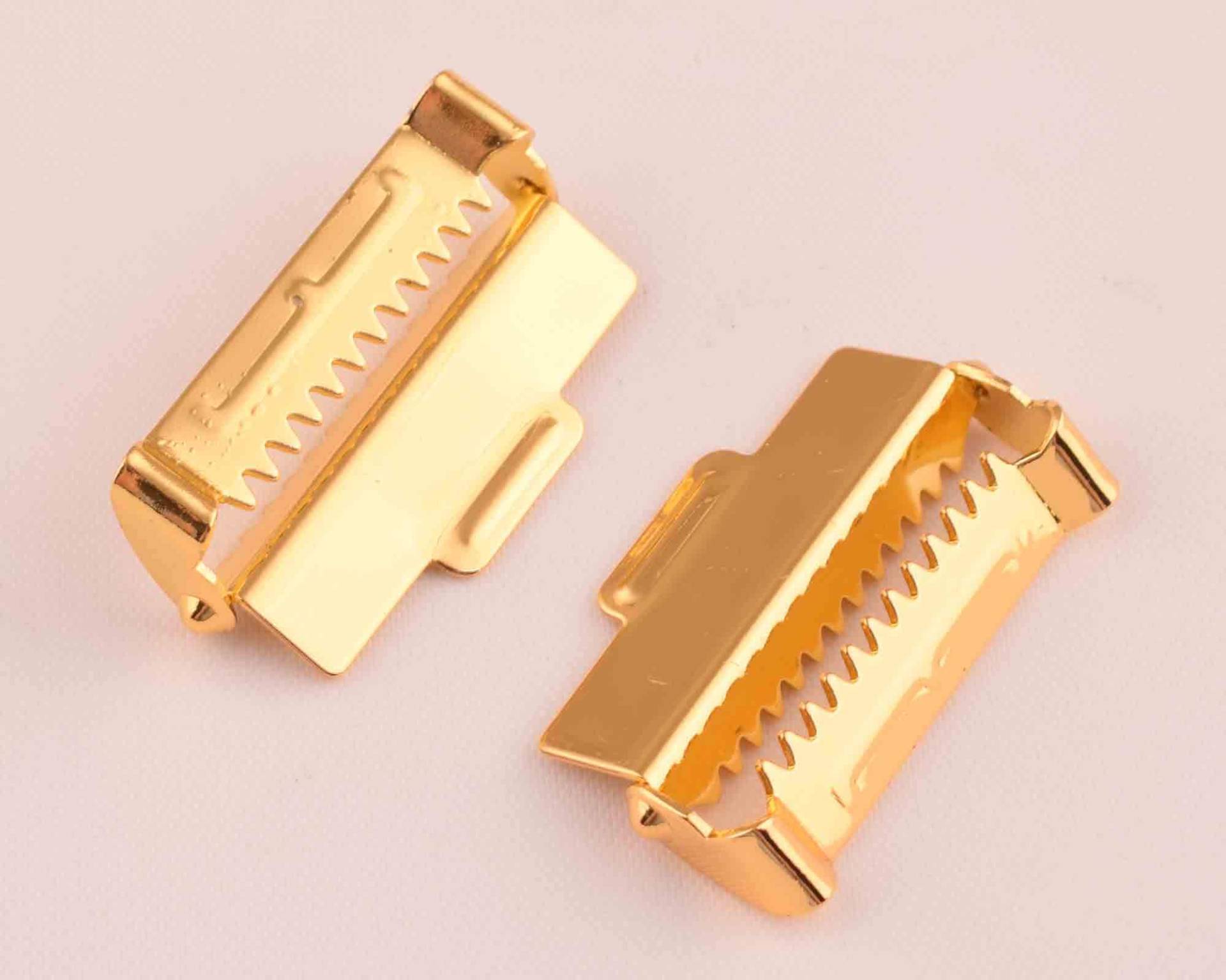 15 Stück Ratsche Einsteller Gold Hosenträger Schiebeschnallen Clips 37 Mm Riemeneinsteller Lederende Crimpen Für Gürtel/Gurtband Diy Machen von HandbagPartsStudio