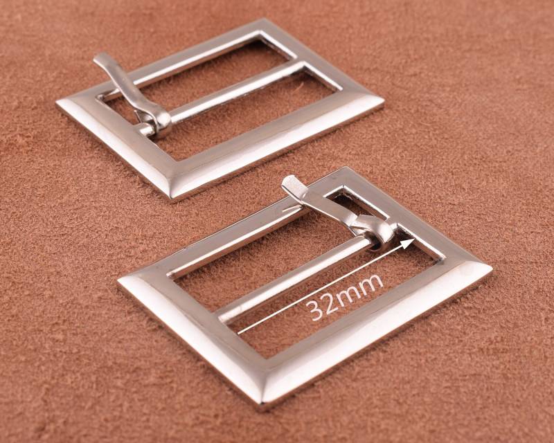 4 Stück Metall Schnallen-Rechteck Mitte Schnallen Riemen Finden Für Handgemachte Taschen Gürtel Folie Leder Machen Kragen, Taschen, Und von HandbagPartsStudio