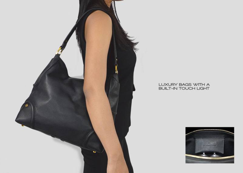 Ledertasche Mit Eingebauten Led-Licht Ledertasche Mit Eingebauten Led-Licht von HandbagsThatWork